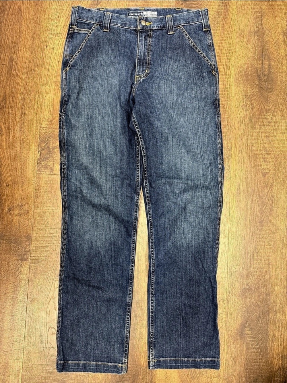 Carhartt Relaxed Fit Utility Jean Straight Leg Blue Jeans